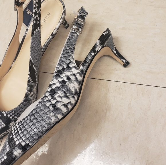 Ninewest snakeskin slingback - Picture 2 of 3